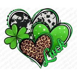St. Patrick's Day hearts png sublimation design download, Irish Day png, St. Patrick's png, western hearts png, sublimat