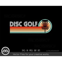 Retro Disc Golf SVG  T-shirt Design - disc golf svg, disc golf, golf svg, disc golf cricut, frisbee svg, dxf, png
