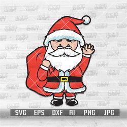 Santa Claus svg | Christmas svg | Cute Santa svg | Santa Clipart | Santa Cutfile | Christmas Shirt svg | Santa Claus png