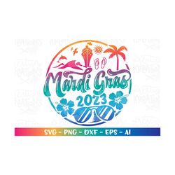 Mardi Gras svg Cruise Vacation Spring Break circle design Mardi Gras svg iron on print cut file Cricut Silhouette vector