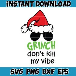 Grinch SVG, Grinch Christmas Svg, Grinch Face Svg, Grinch Hand Svg, Clipart Cricut Vector Cut File, Instant Download (27