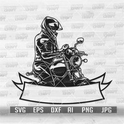 Motor Biker svg | Motorbike Clipart | Motorcycle Stencil | Biker Name Shirt png | Rider Dad Clipart | Extreme Ride dxf |