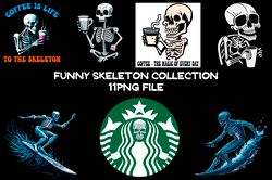 Funny Skeleton Collection Part 2 Digital File PNG Playstation Controller