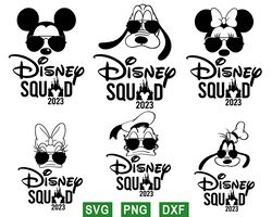 Mickey Mouse Friends Squad Svg Bundle