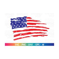 Distress American Flag svg american flag usa flag distressed svg 4th of july print cut file silhouette cricut download s