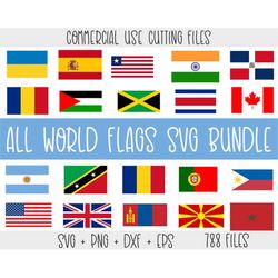 All World Flags SVG Bundle, Country flag svg Bundle, National flag svg, Regional flag png, USA flag Svg cut files for Cr