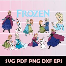 frozen svg, frozen clipart, frozen digital art, frozen png, frozen dxf, frozen eps, frozen scrapbook, elsa svg, elsa png