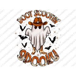 Boot Scootin Spooky Png, Boo Haw PNG, Halloween PNG, Western Halloween PNG, Pig Png, Boo Ghost Png, Trick Or Treat Png,