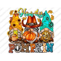 Howdy Pumpkin Gnomes PNG, Cowboy Gnomes Png, Fall Gnomes Png, Sublimation Designs Downloads,Png Files For Sublimation,Su
