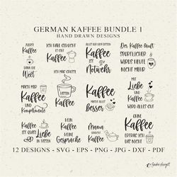German Kaffee Plotter File Svg Dxf Png Jpg Pdf funny coffee saying Cricut Cup Mug Silhouette Mama  quote Clipart Cute Vi