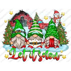 Let it Snow Gnomes Png, Gnomies Sublimation Design, Christmas Png, Merry Christmas Png, Winter Png, Let it Snow png, Dig
