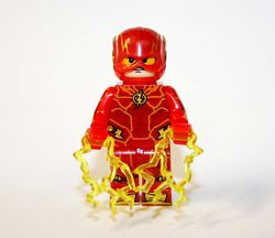 The Flash 2023 Yellow Lightning Superhero Minifigure Compatible with Lego