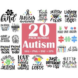 Autism Svg Bundle, Autism Awareness Svg, Autism Quote Svg, Au-Some Svg, Autism Mom Svg, Puzzle Svg, Autism Ribbon Svg, P