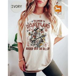 Retro Mickey And Friends Halloween Comfort Color Shirt, Disneyland Halloween 2023 Shirt, Mickey Horror Shirt, Disneyland