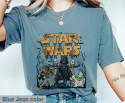 Comfort Colors Retro Star Wars Halloween Shirt, Disney Shirt, Disneyland Shirt, Halloween Magic Kingdom, Mickey Hallowee