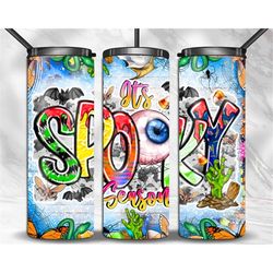 it's Spooky Season Tumbler Png Sublimation Design, 20oz Skinny Tumbler Png, Halloween Tumbler Png, Ghost Halloween Png,