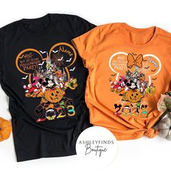 Personalized Halloween Mickey  friends shirt, Not so scary Halloween party shirts, Disney Halloween shirts, Disney world