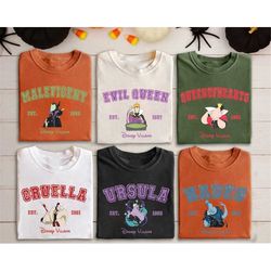 Retro Disney Villains Shirt, Ursula Disney, Cruella Devil Disney, Maleficent Disney, Evil Queen Disney, Queen Of Hearths