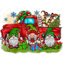 Elf Gnome Truck Png, Christmas Elf Png, Elf Png, Christmas Png, Gnome PNG, Elf Feet, Digital Download, Sublimation Desig