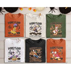 Retro Disney Mickey and Friends Characters Halloween Shirt, Disney Halloween Matching Tee, Mickey and Friends Halloween