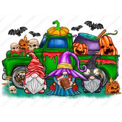 Halloween Truck Png, Happy Halloween Png, Boo Png, Truck Png, Gnome Png, Bat Png, Pumpkin Png, Digital Download, Sublima