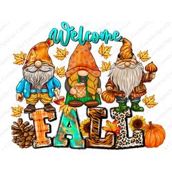 Western Welcome Fall Gnomes Png Sublimation Design, Fall Png, Autumn Png, Pumpkin Png, Thanksgiving Gnome Png,Autumn Lea