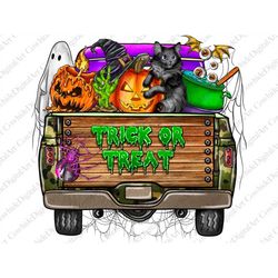 Trick Or Treat Png, Trick Or Treat Sublimation Png, Truck Png, Happy Halloween Png, Pumpkin, Spooky, Digital Download,Su