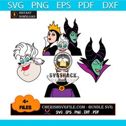 Halloween Witch Bundle Svg, 4 Files Bad Witches Svg, Halloween Svg
