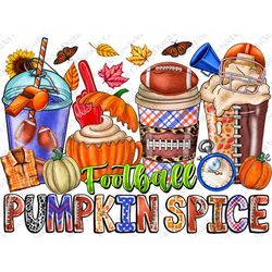 football pumpkin spice png, football design, thankful png, western, pumpkin spice png, pumpkin design, sublimation desig