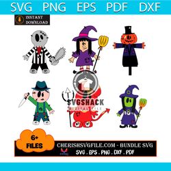 Halloween Scarecrow Dummy Bundle Svg, 6 Files Halloween Scarecrow Dummy Svg
