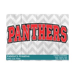 Panthers Arched SVG Files