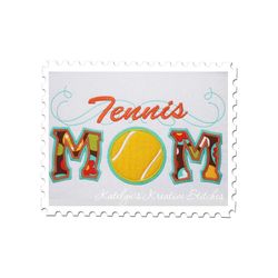 Tennis  Mom Applique with a Twist