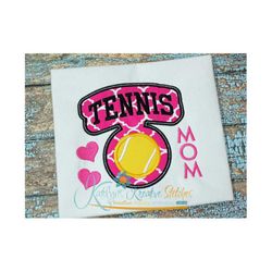 Tennis Mom - Block Arc Applique