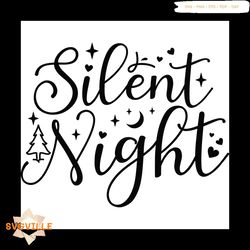 silent night png, christmas png, xmas png, merry christmas png, christmas gift png