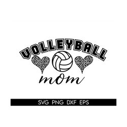 Volleyball Mom Svg, Leopard Volleyball Mom Png, Cheetah Volleyball Mom Shirt Svg, Volleyball Mom Iron On Png, Gifts for