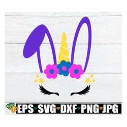 Unicorn Bunny, Bunny Unicorn, Cute Easter svg, Unicorn Bunny svg, Easter Unicorn svg, Cut File, Svg, Printable Image