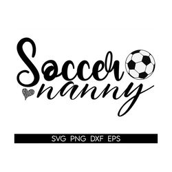 Soccer Nanny Svg Png, Leopard Soccer Heart Svg, Leopard Heart Svg, Nanny Fan Lover, Soccer Nanny Shirt Svg, Soccer Ball