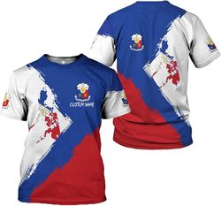 Personalized Philippines Shirts Filipino T Shirt Philippines Flag T-Shirt Filipi