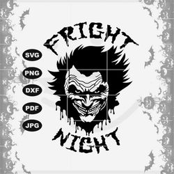 Scary Clown for Halloween SVG, Scary, Smiling clown drip Svg, fright night png - for prints, sublimation, cutting, engra