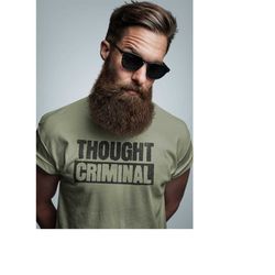 Thought Criminal Shirt, Libertarian Ancap Tee, Conservative Liberty Gift, Make Taxation Theft Again, Laissez Faire Shirt