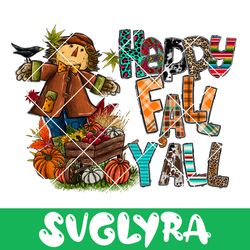 Happy Fall Y'all PNG, Pumpkin PNG, Fall PNG, Happy Fall Png, Autumn Png, Western Design, Sublimation Design