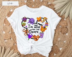 Im Here For The Treats Halloween Shirts, Funny Halloween Shirts, Witch Shirt, Mickey Ears Halloween Shirt, Basic Witch S