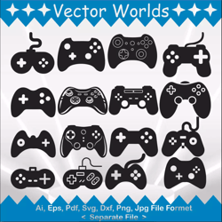 Game Remote Control svg, Game Remote Controls svg, Game Remote, Control, SVG, ai, pdf, eps, svg, dxf, png, Vector