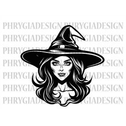 Witch Svg , Witch Silhouette , Witch Shirt Svg , Halloween Witch Svg , Halloween Svg , Witch Clipart , Witch Png , Hallo