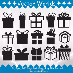 Gift Box svg, Gift Boxs svg, Gift, Box, SVG, ai, pdf, eps, svg, dxf, png, Vector