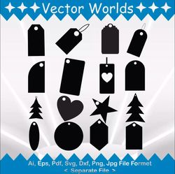 Gift tag svg, Gift tags svg, Gift, tag, SVG, ai, pdf, eps, svg, dxf, png, Vector
