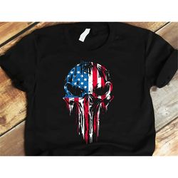 US Punisher Skull Svg , USA Skull Svg , USA Skull 4th Of July , Punisher Skull Svg , American Flag Punisher , Skull Puni