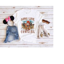 Long Live Cowgirl Disney Toy Story Jessie and Bullseye Shirt, Disney Vacation Shirt,  Cowgirl Country Western Shirt, Dis