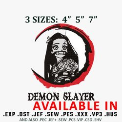 Nezuko demon slayer embroidery design, Embroidered shirt, Anime shirt, Anime design, Anime Embroidery, digital download