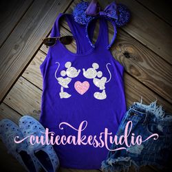 purple potion disney shirt mickey burnout Racerback Tank top Disney Girl Ladies disney shirts for women millennial ears